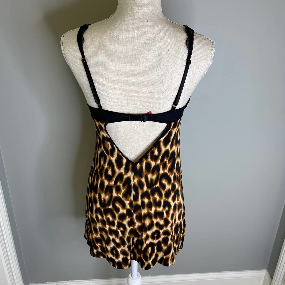 Betsey Johnson Women's Intimate Animal Print Chemise Gown, S - Picture 6 of 9